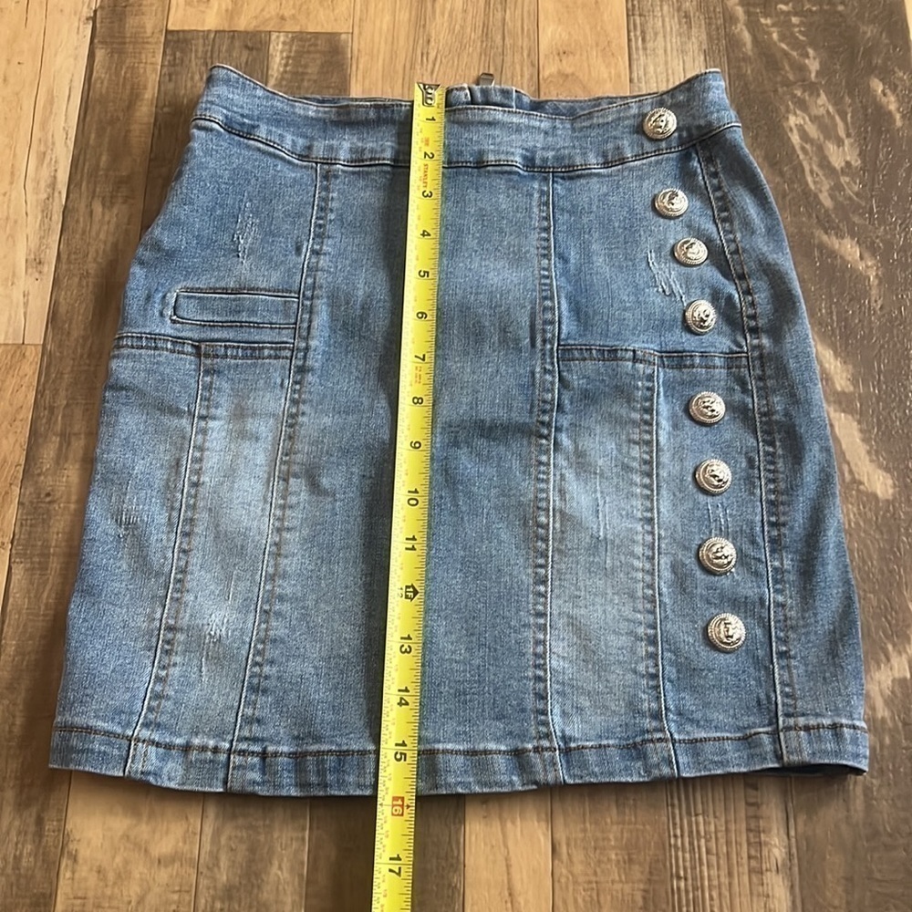 Balmain denim skirt size medium - Picture 7 of 10